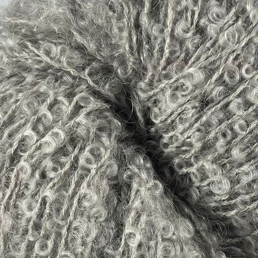 Mohair Bouclé, Sølvgrå (fv. 1081)
