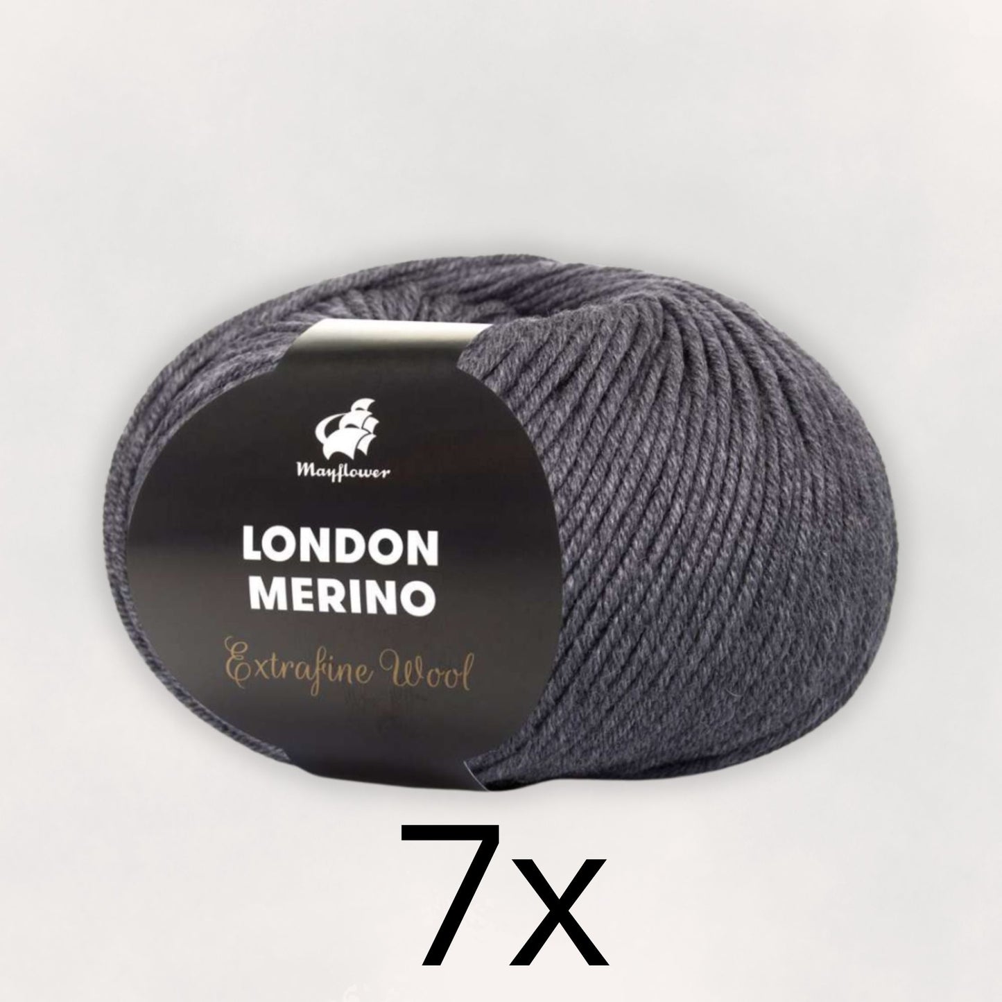 7x London Merino, Granit (fv. 38)