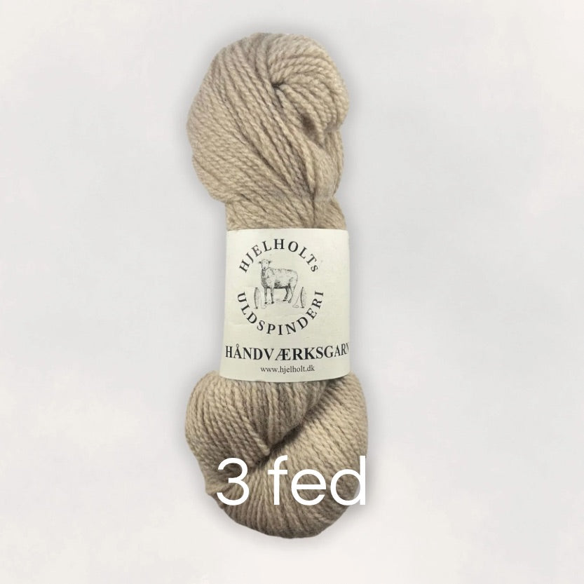 Hjelholts Håndværkgarn - 3x Beige (fv. 13)