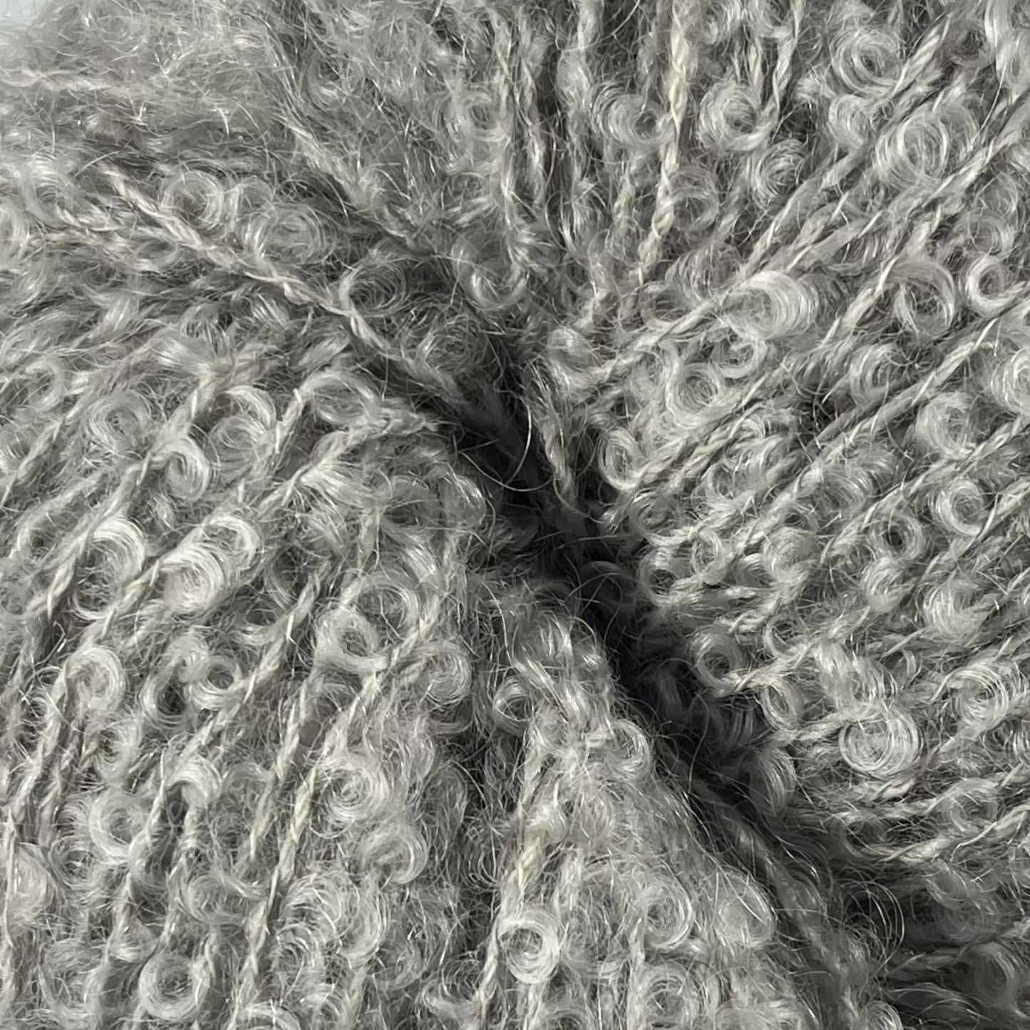 Mohair Bouclé, Sølvgrå (fv. 1081)