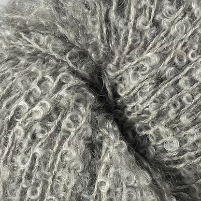 Mohair Bouclé, Sølvgrå (fv. 1081)