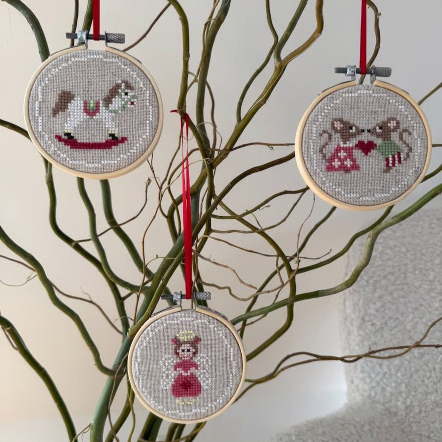 Pomp Stitch, Classic Juleophæng, 3 stk