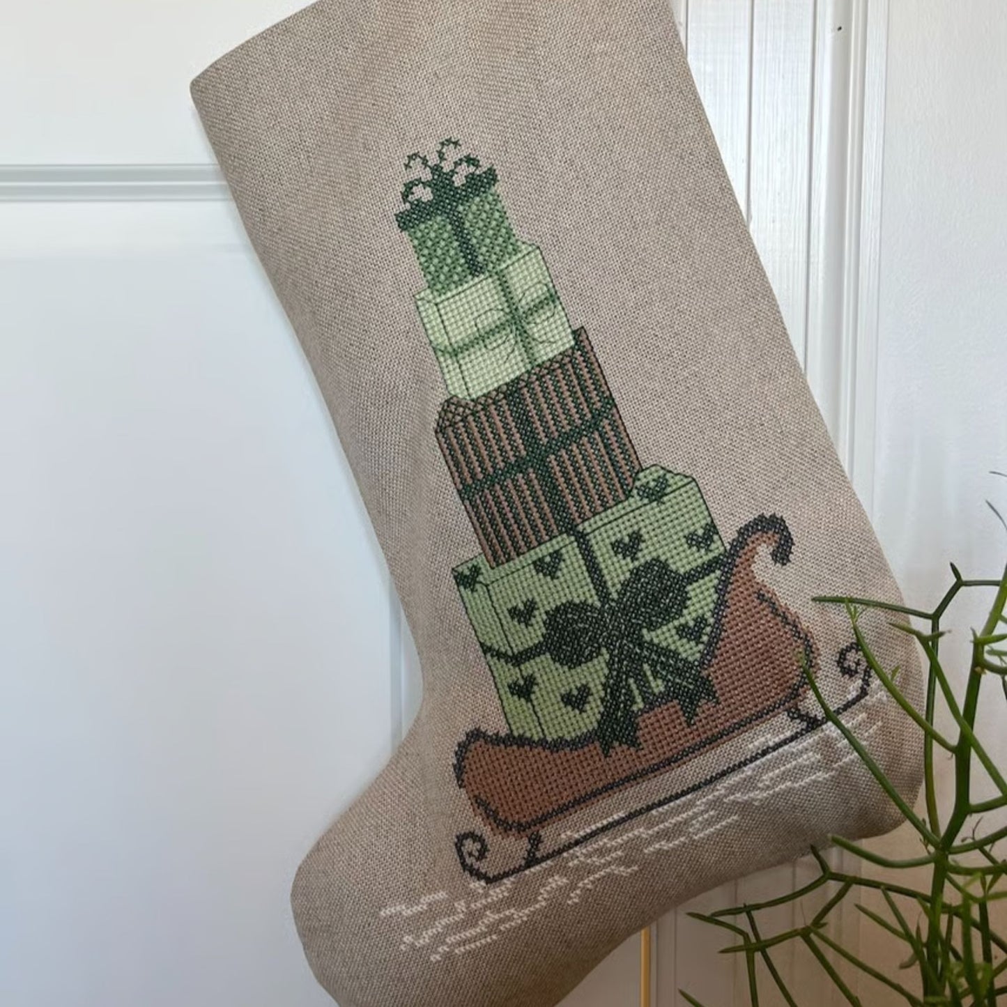 Pomp Stitch, Julesok m. grønne gaver